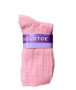 NWT 3Pk Women&#39;s Gold Toe Socks /Light Pink/ Sock Size: 7-8 1/2 - $13.52 CAD