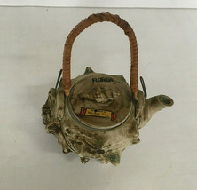 Sea shell tea pot with handle  vintage travel souvenir key west Florida - £17.47 GBP