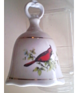 Bell Christmas Dinner Bell Ceramic Christmas Cardinal Birds Bells Collec... - £14.33 GBP