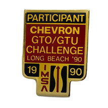 Chevron 1990 Long Beach IMSA GTO GTU Participant Racing Race Car Lapel H... - $14.95