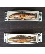 Set Of 2 Coastal Marine Nautical Fish Drawer Cabinet Door Bar Pull Knobs... - €16,30 EUR