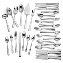 Lenox Balden 62 Piece Flatware Set Service For 8 with 6 PC Serving Set 1... - £223.15 GBP