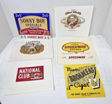 Lot of 6 Antique Cigar Box Tobacco Labels Sonny Boy Broadleaf More - $20.16 CAD