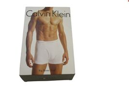 1 CALVIN KLEIN 1XL TO 4XL BLACK GRAY WHITE 100% COTTON BOXER BRIEFS UNDE... - $19.90