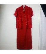 Coldwater Creek 2-Piece Sleeveless Dress Sheer Button-Front Shirt Jacket... - £38.94 GBP