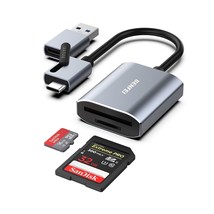 BENFEI Memory Card Reader, USB Type-C/Type-A to SD TF Card Reader - $18.99