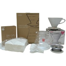 Hario V60 Coffee Pour Over Kit Bundle Set - Comes with Ceramic Dripper, Range Se - £68.00 GBP