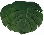 36Pcs Artificial Tropical Palm Leaves Large Size Bonus 2 Sheets/40Pcs Do... - $23.99