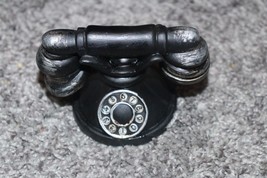 Model 102 Mini Rotary Phone Resin Figure Black 4&quot; - £5.01 GBP