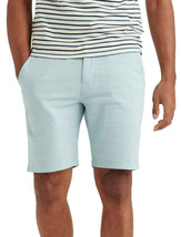 Lucky Brand Mens Winter Sky Blue Linen Blend 9&quot; Flat Front Shorts, 40W (5912-9) - £35.57 GBP