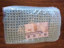 Waffle Bath Mat SAGe Green 2'x6' Non-Slip Machine Washable Bathroom Rug - $19.60