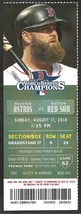Houston Astros Boston Red Sox 2014 Ticket Jose Altuve Dexter Fowler Jon Singleto - £2.37 GBP