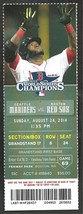 Seattle Mariners Boston Red Sox 2014 Ticket Dustin Ackley Kyle Seager Mookie Bet - £2.31 GBP