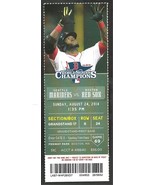 Seattle Mariners Boston Red Sox 2014 Ticket Dustin Ackley Kyle Seager Mo... - £2.33 GBP