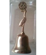 Bell Metal Dinner Brass Crane China Restaurant Souvenir Collectible Bells - £8.75 GBP