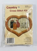 Country Traditional Cross Stitch Kit 042232 Home Grown Jelly Jam Jar Design - £7.78 GBP