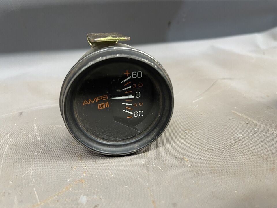 Vintage Stewart Warner Fuel Amp Gas Oil Gauge Drag Racing Rat Hot Rod Fo... - $50.70