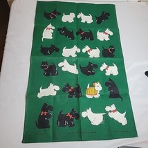 Scottish Terrier Dog Tea Towel Irish Linen Ulster Weavers Ireland Wee Mac - £15.98 GBP