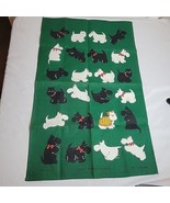 Scottish Terrier Dog Tea Towel Irish Linen Ulster Weavers Ireland Wee Mac - $20.33