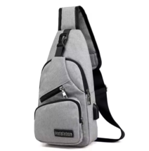 Oxford Sports Chest Bag – Lightweight Crossbody Shoulder Bag with USB Ch... - $260.34 MXN