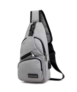 Oxford Sports Chest Bag – Lightweight Crossbody Shoulder Bag with USB Ch... - $13.99