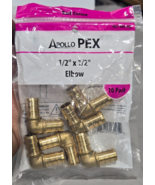 APOLLO PEX 1/2 X 1/2 ELBOW 10PK P/N 1001-404-806 - $11.86