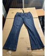 BandolinoBlu Arianna Bootcut Jeans Women&#39;s 14 Blue 5-Pocket Mid Rise - $12.87