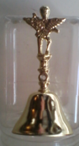 Bell Collectible Bells Gold Tone Cupid Angel Bell Easter Dinner Bell  - $187.52 MXN