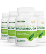4 Pack Blood Sugar Breakthrough, blood sugar support-60 Capsules x4 - $126.71