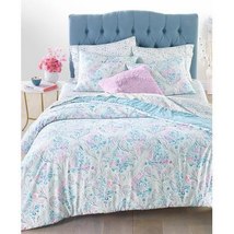 Whim by Martha Stewart Collection Reversible 2-PC. Watercolor Damask-Print Twin/ - £90.86 GBP