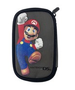 Nintendo DS Super Mario Soft Zipper Carrying Case Black 2008 - $140.20 MXN