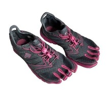 Fila SKELETOES Gray Pink EZ Slide Five Finger Sneakers Women Size 6 - £16.84 GBP