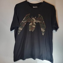 Marvel Comics Mens Shirt Venom Camouflage Camo Spider Logo Black Short S... - £11.77 GBP