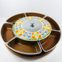 Vintage MCM Lenox Mexicali Rotating Lazy Susan Serveware Tray Fajita Set - £102.80 GBP