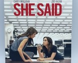 She Said (DVD, 2022) with Slipcover Brand New Sealed - $18.37