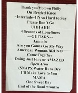BOYZ II MEN - ORIGINAL FOR REAL CONCERT STAGE USED SETLIST - $35.00