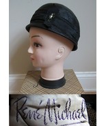 AUTHENTIC VINTAGE Designer RENE MICHAEL Mod Hat 1960&#39;s box Saks GREAT CO... - $50.59 CAD