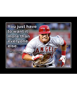 Mike Trout Inspirational Baseball Quote Poster Print Motivation Wall Art... - £18.07 GBP+