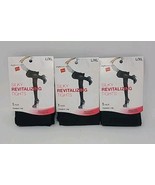Hanes Silky Revitalizing Tights Opaque Leg L/XL Black Graduated Compress... - $373.17 MXN