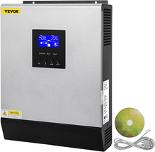 3KVA 2400W, Pure Sine Wave Off-Grid Inverter, 24VDC to 110VAC Multi-Func... - £270.99 GBP