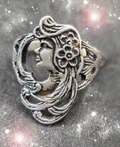 Haunted Ring Salem Witches Super Ultimate Success Explosion New England Magick - $404.77