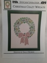 Stitchin&#39; Spiration Christmas Crazy Wreath Cross Stitch Pattern By Sally... - $8.86