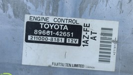 Toyota Engine Computer ECM ECU PCM Engine Control Module 89661-42651 image 4