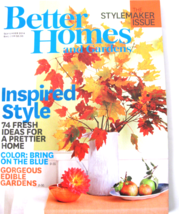 Better Homes and Gardens September 2014 Inspired Style Home Decor Food  ... - £5.89 GBP