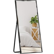 Black Large Full Length Leaning Wall or Hanging Mirror - $386.36 CAD