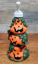 Pumpkin Jack O&#39; Lantern Ceramic Soap Dispenser! - $9.74