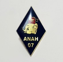 Anah Shriners Rhombus Pin Elephant Head Logo 1&quot; 2007 - £11.08 GBP