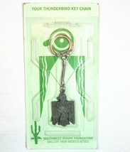 Vintage Native Thunderbird Keychain Southwest Indian Fdn Gallup New Mexico NEW - £7.82 GBP