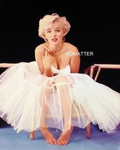 Marilyn Monroe Vintage Print Stuffed in Ballerina Dress! Sexy Barefoot Photo Art - $10.88