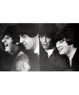 Old Beatles Poster 23X14 John Lennon Paul McCartney George Ringo Photo M... - £10.24 GBP